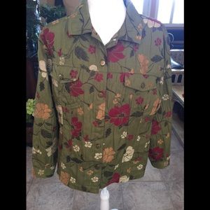 CHICO’S OLIVE GREEN JACKET